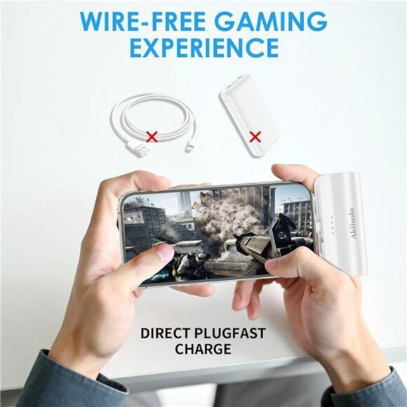 Mini Portable Charger Power Bank Fast Charging Battery Pack for iPhone and AirPo - Picture 7 of 8